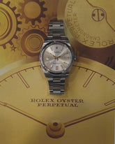 Rolex Oyster Perpetual silver 41mm