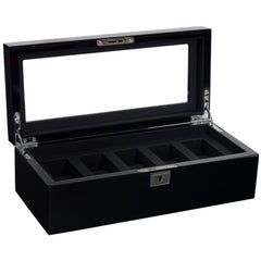 WOLF 'Savoy' 5 Piece Watch Box with Storage