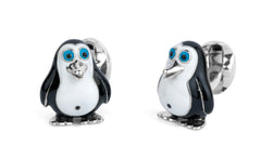 Sterling Silver Penguin Cufflinks