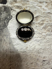 18ct yellow gold and platinum 3-stone diamond ring