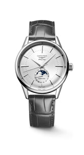 Longines Flagship Heritage Moonphase - Sunray Silver