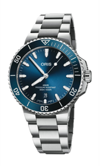 Aquis Date 41.5mm with blue dial