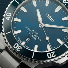 Aquis Date 43.5mm - Blue