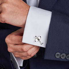 Sterling Silver Spitfire Cufflinks