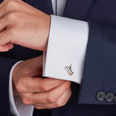 Sterling Silver Shotgun Cartridge Cufflinks