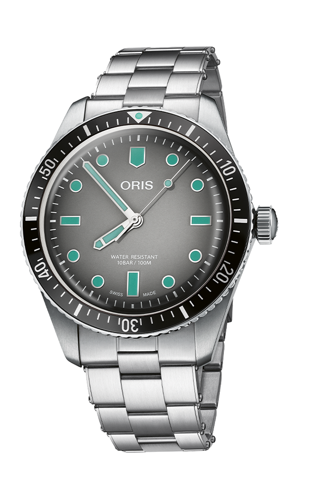 Divers Sixty‑Five with grey dial