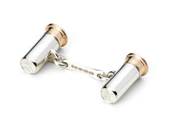 Sterling Silver Shotgun Cartridge Cufflinks