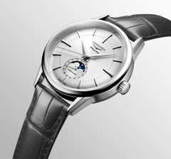 Longines Flagship Heritage Moonphase - Sunray Silver